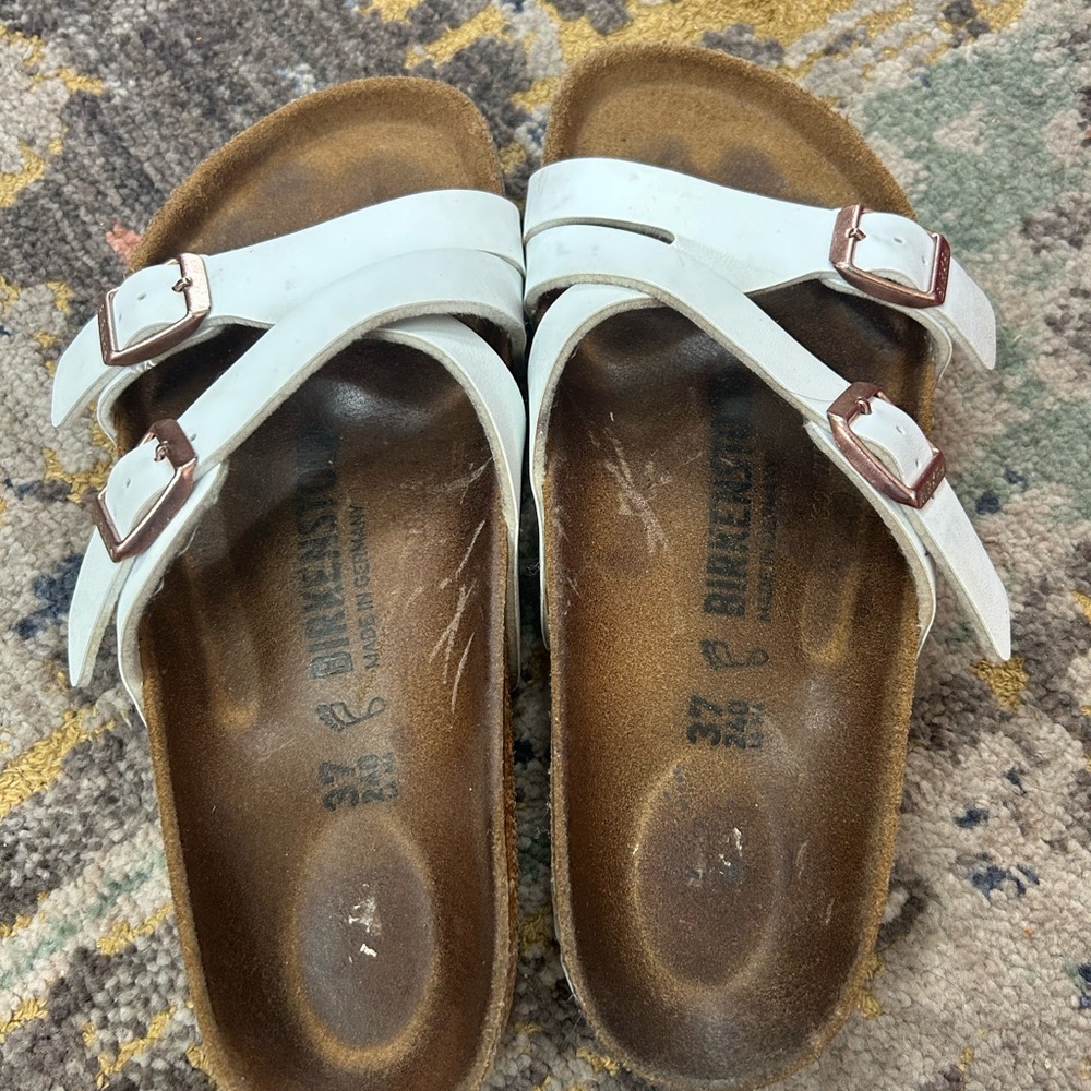 Birkenstock White Sandals